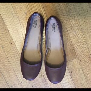 Maroon Matte Mossimo stretch ballet flats